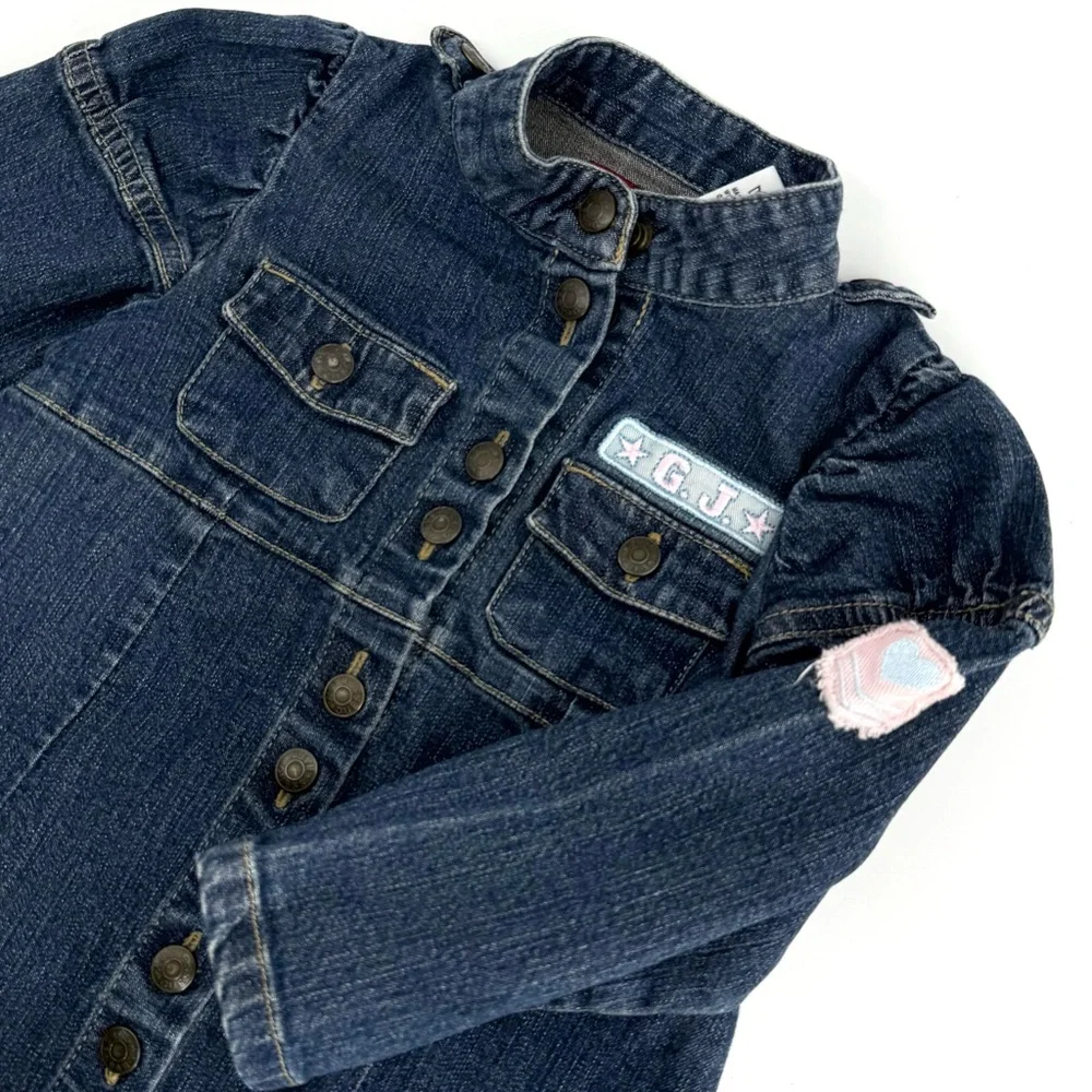 Guess Jeans Baby Girl Denim Snap‎ Button Front Dress 24 Months